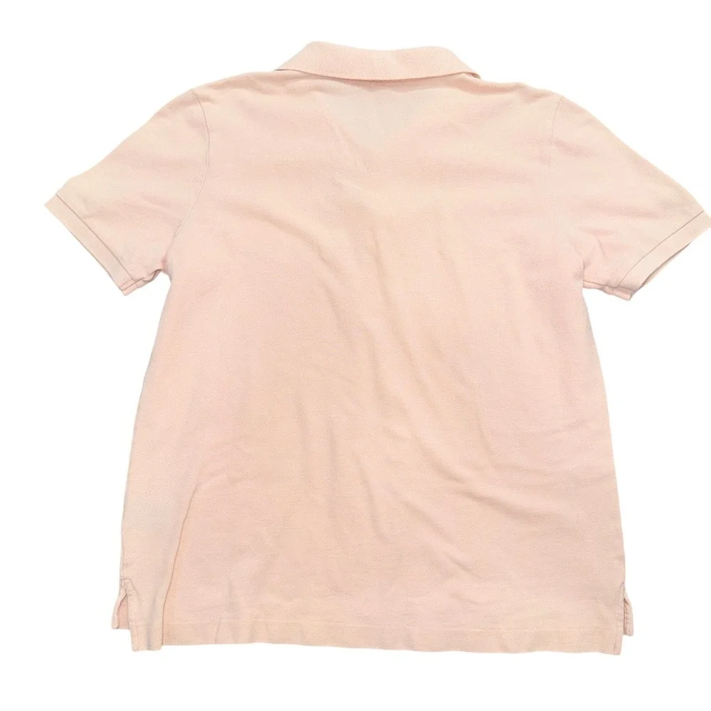Lauren Ralph Lauren Womens Pink Short Sleeve Cotton Pique Polo Shirt Size M - Picture 2 of 7